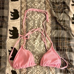Pink bikini top